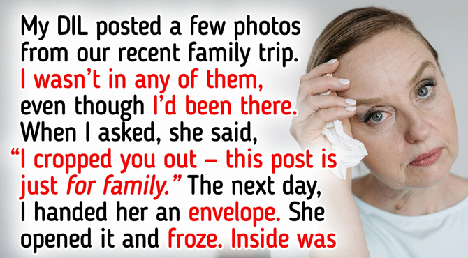 My DIL Cut Me Out of Our Vacation Pics Because “I’m Not Family” — I Got the Perfect Revenge