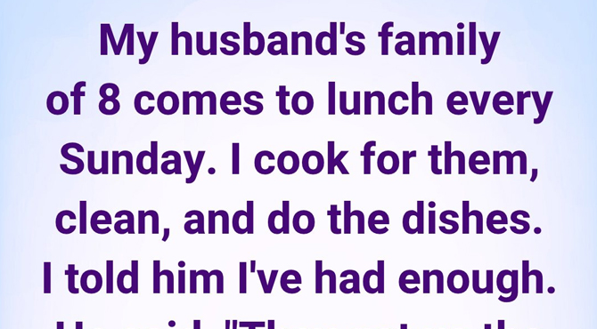 My Husband Told Me to Stop Complaining and Cook for His Family—My Silent Lesson Left Him Speechless