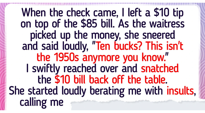 I Snatched My Tip Back Because of the Waiter’s Nasty Attitude