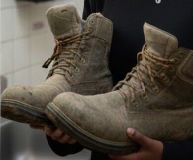 My Stepmom Threw Me Out with Nothing but My Dad’s Old Work Boots After His Death – She Had No Idea What He’d Secretly Glued Inside the Sole