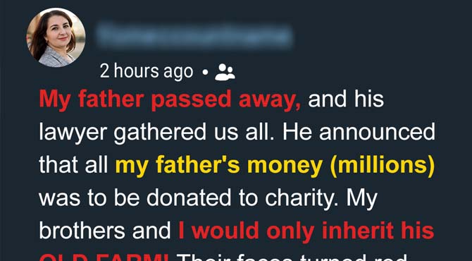 Father Leaves Old Farm to His Children, but Only the Youngest Understands the Treasure She Has Received – Story of the Day