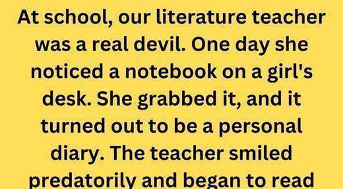 Our Literature Teacher Was a Real Devil…