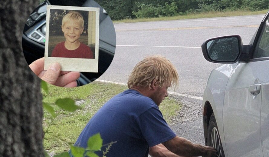 A Homeless Man Helped Me Change a Flat Tire on Route 9 Where My Son Disappeared 20 Years Ago – What He Left on My Passenger Seat Brought Me to My Knees
