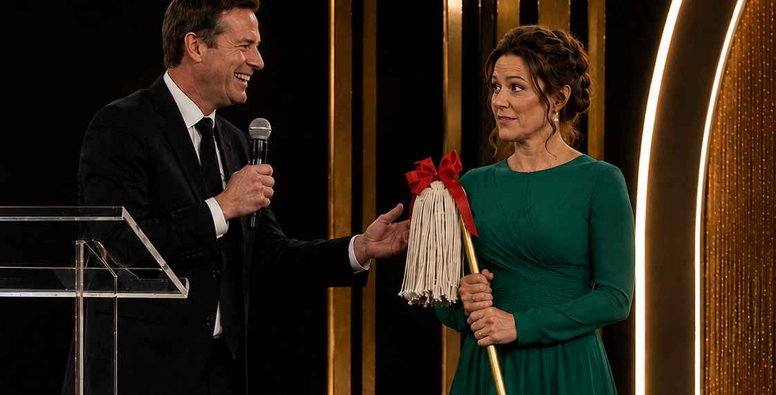 My Husband Handed Me a Mop at His Promotion Banquet and Said, ‘Cleaning Is What She’s Best At’ – Five Minutes Later, He Shouted, ‘How Could You Do This to Me?’