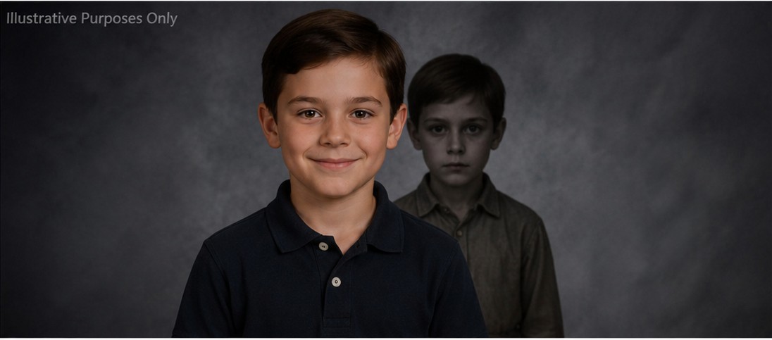 My Son Brought Home His New School Photo — There Was Another Child Standing Behind Him That Nobody Else Could See