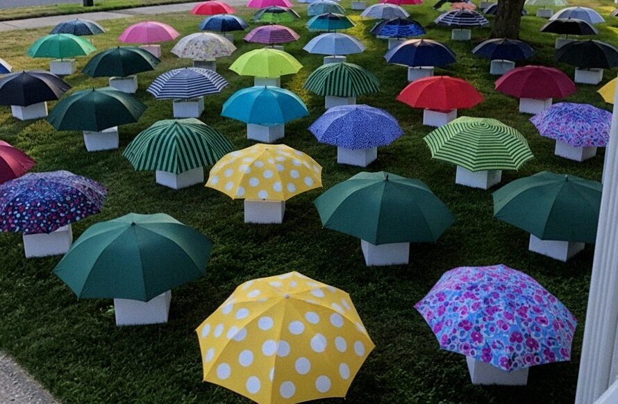 My Son Gave His Umbrella to a Pregnant Stranger in the Rain – The Next Morning, 47 Umbrellas Appeared on Our Lawn, Each With a Numbered Box That Made My Heart Stop